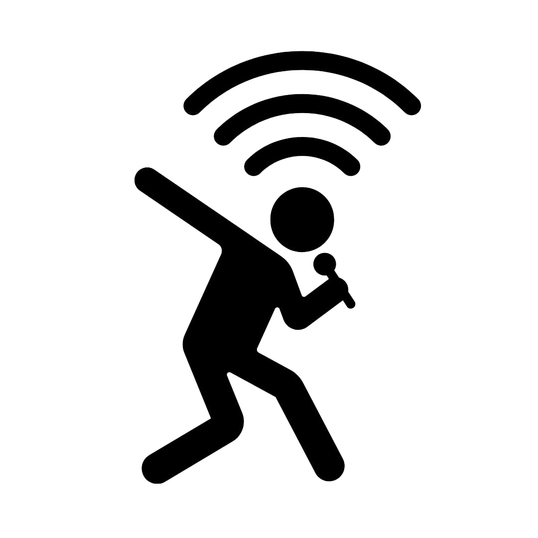 Stagies person holding a microphone icon